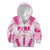 Breast Cancer Pink Out Kid Hoodie Polynesian Art Tattoo White Version