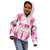 Breast Cancer Pink Out Kid Hoodie Polynesian Art Tattoo White Version