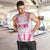 Breast Cancer Pink Out Men Tank Top Polynesian Art Tattoo White Version