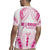 Breast Cancer Pink Out Rugby Jersey Polynesian Art Tattoo White Version