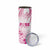 Breast Cancer Pink Out Skinny Tumbler Polynesian Art Tattoo White Version