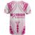 Breast Cancer Pink Out T Shirt Polynesian Art Tattoo White Version