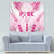 Breast Cancer Pink Out Tapestry Polynesian Art Tattoo White Version