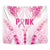 Breast Cancer Pink Out Tapestry Polynesian Art Tattoo White Version