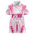 Breast Cancer Pink Out Women Polo Shirt Polynesian Art Tattoo White Version