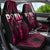 Breast Cancer Pink Out Car Seat Cover Polynesian Art Tattoo Black Version