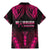 Breast Cancer Pink Out Family Matching Mermaid Dress and Hawaiian Shirt Polynesian Art Tattoo Black Version