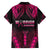 Breast Cancer Pink Out Family Matching Puletasi and Hawaiian Shirt Polynesian Art Tattoo Black Version