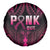 Breast Cancer Pink Out Spare Tire Cover Polynesian Art Tattoo Black Version