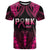 Breast Cancer Pink Out T Shirt Polynesian Art Tattoo Black Version