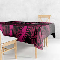 Breast Cancer Pink Out Tablecloth Polynesian Art Tattoo Black Version LT05 - Polynesian Pride