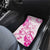 Breast Cancer Awareness Car Mats Ribbon Polynesian Pattern White Version