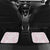 Breast Cancer Awareness Car Mats Ribbon Polynesian Pattern White Version