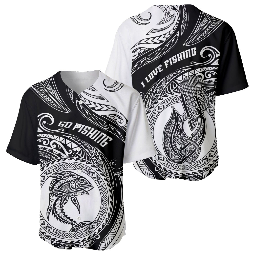 Go Fishing Baseball Jersey Polynesian Pattern LT05 - Polynesian Pride