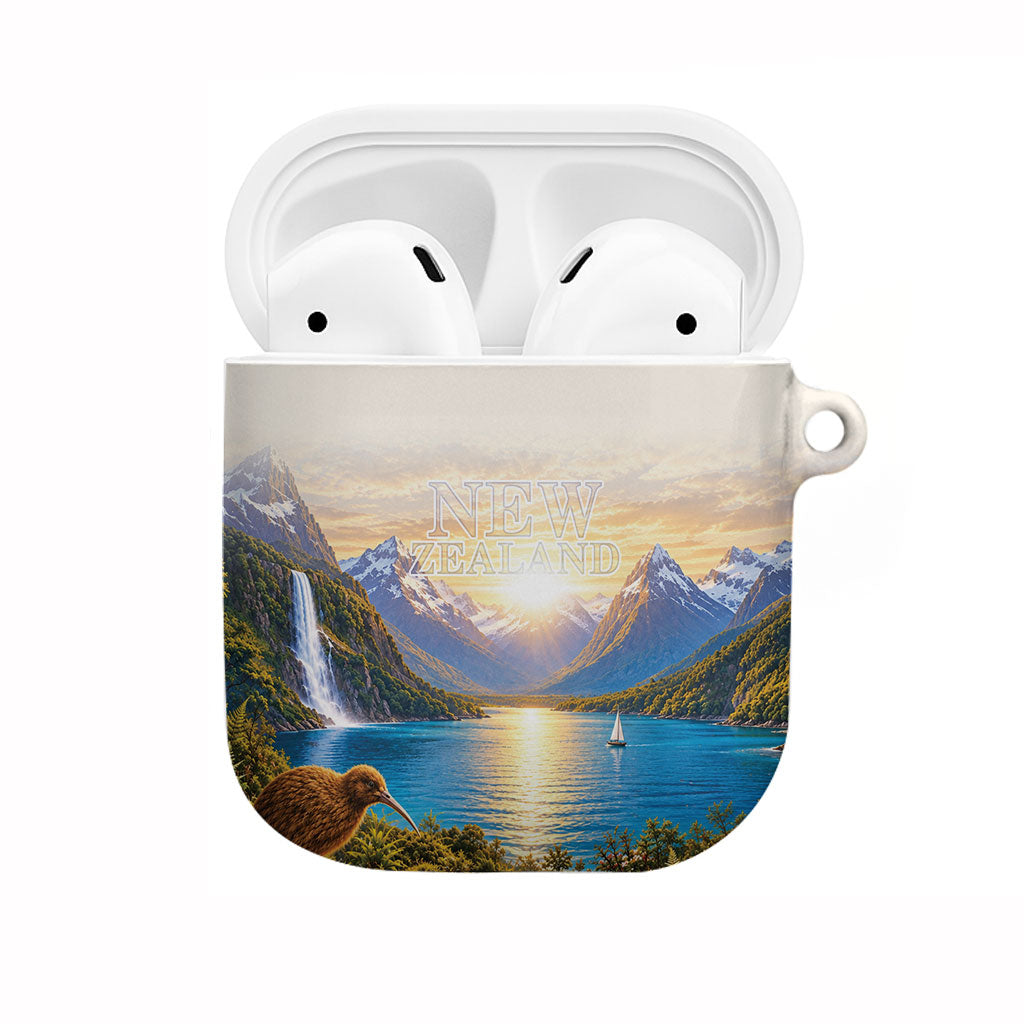 New Zealand Flag AirPods Case Scenic Nature