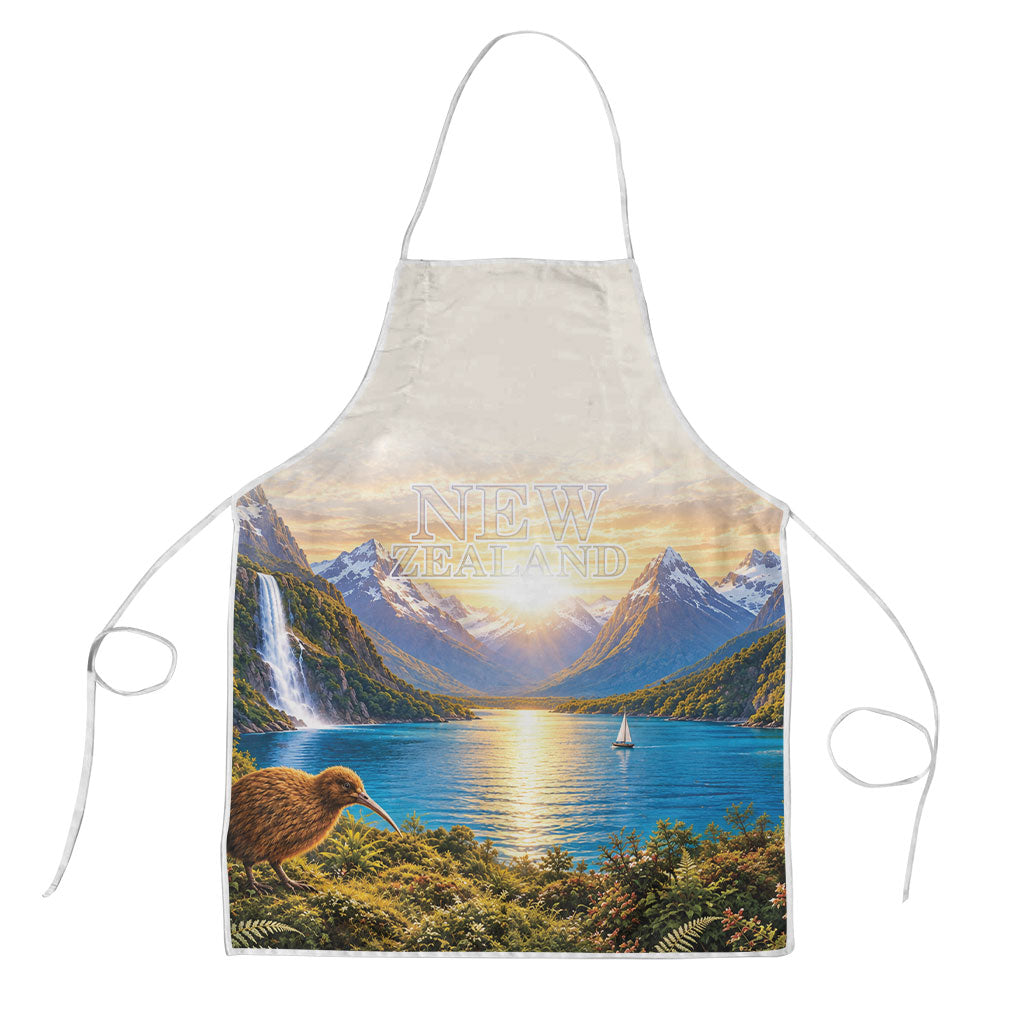 New Zealand Flag Apron Scenic Nature