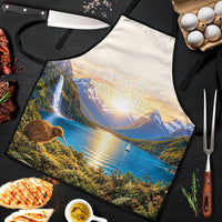 New Zealand Flag Apron Scenic Nature