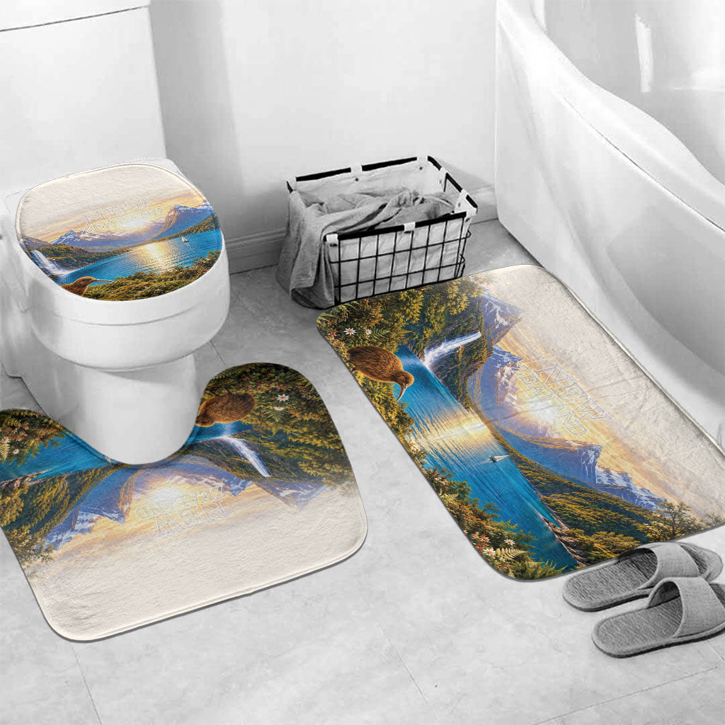 New Zealand Flag Bathroom Set Scenic Nature