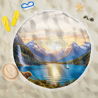 New Zealand Flag Beach Blanket Scenic Nature