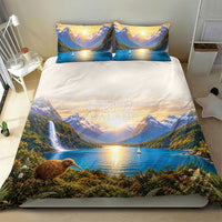 New Zealand Flag Bedding Set Scenic Nature