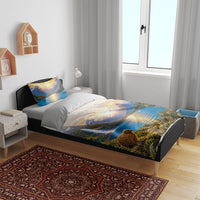 New Zealand Flag Bedding Set Scenic Nature