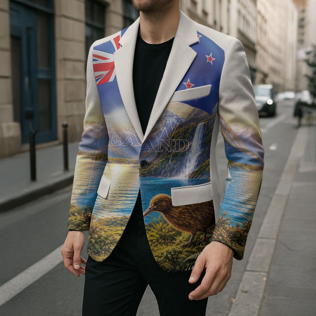 New Zealand Flag Blazer Scenic Nature