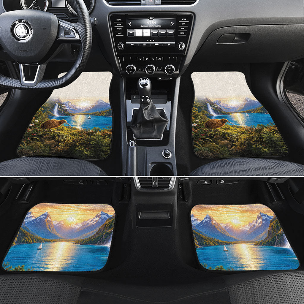 New Zealand Flag Car Mats Scenic Nature