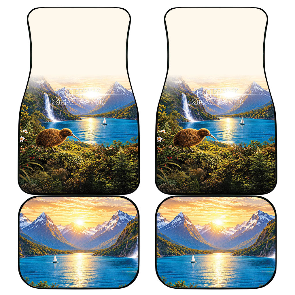 New Zealand Flag Car Mats Scenic Nature