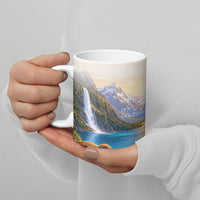 New Zealand Flag Ceramic Mug Scenic Nature