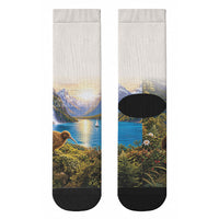 New Zealand Flag Crew Socks Scenic Nature