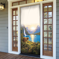 New Zealand Flag Door Cover Scenic Nature