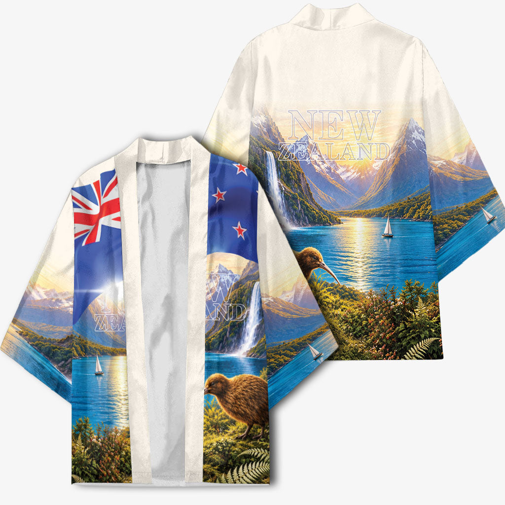 New Zealand Flag Kimono Scenic Nature