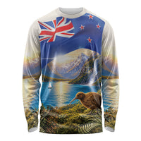 New Zealand Flag Long Sleeve Shirt Scenic Nature