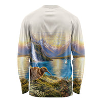 New Zealand Flag Long Sleeve Shirt Scenic Nature
