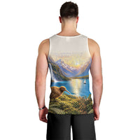 New Zealand Flag Men Tank Top Scenic Nature