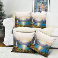 New Zealand Flag Pillow Cover Scenic Nature