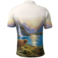 New Zealand Flag Polo Shirt Scenic Nature
