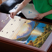 New Zealand Flag Puzzle Scenic Nature