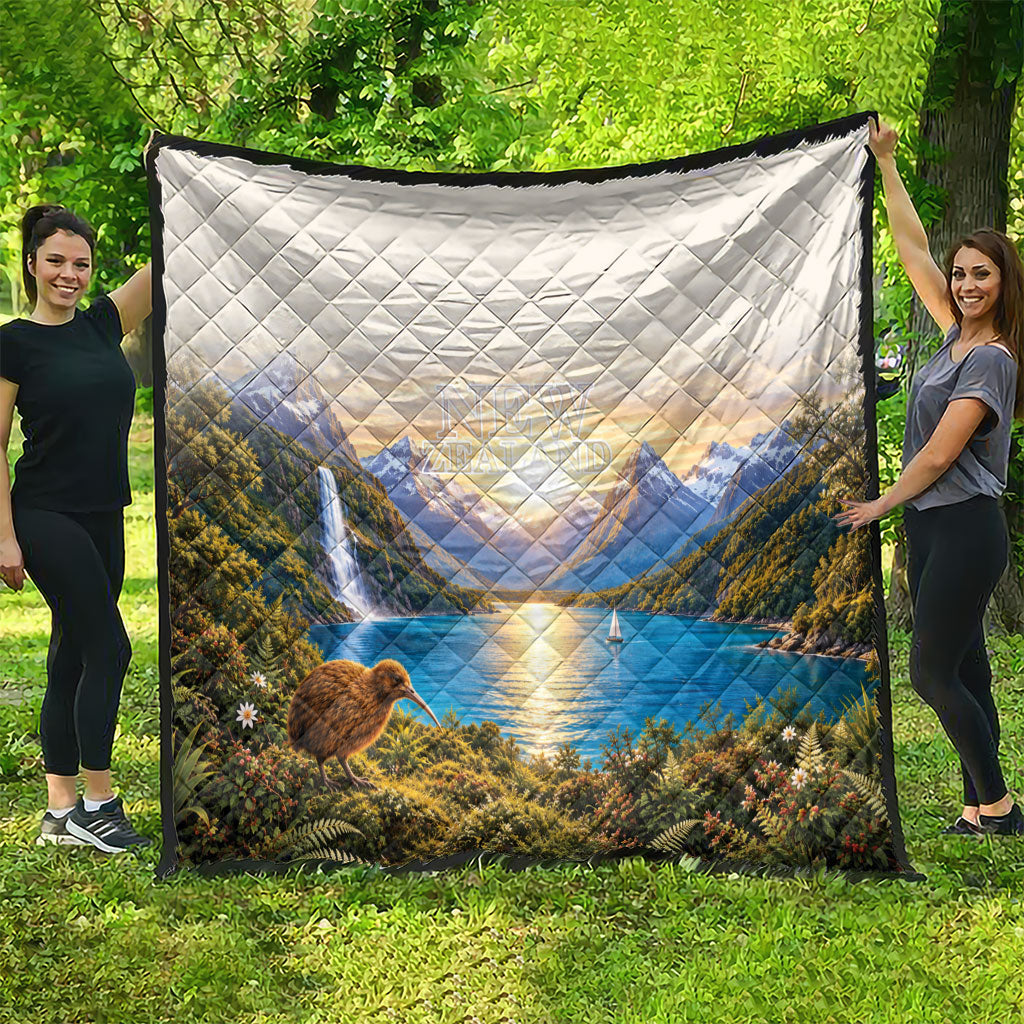 New Zealand Flag Quilt Scenic Nature