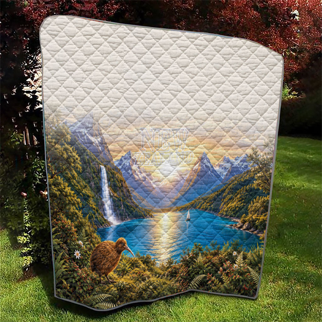 New Zealand Flag Quilt Scenic Nature