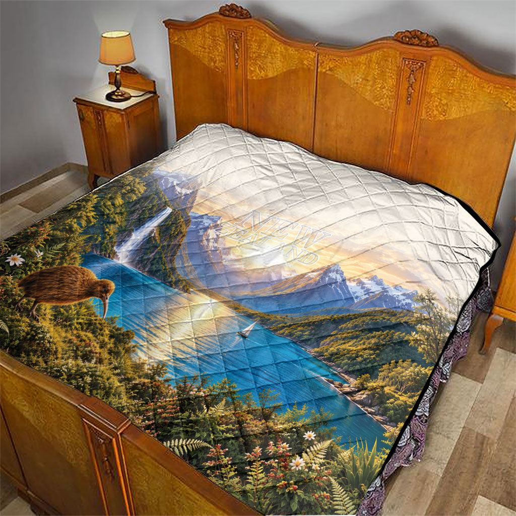 New Zealand Flag Quilt Scenic Nature