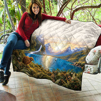 New Zealand Flag Quilt Scenic Nature