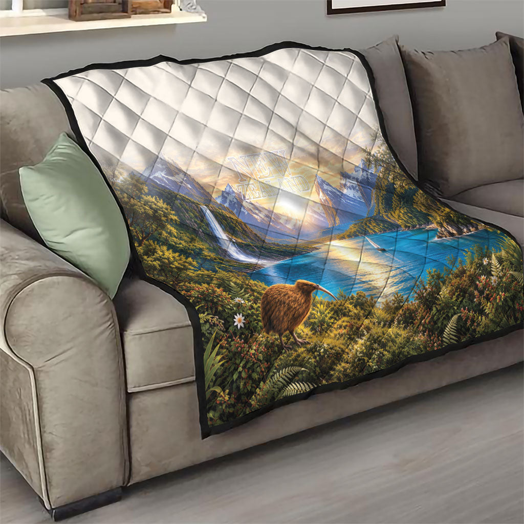 New Zealand Flag Quilt Scenic Nature