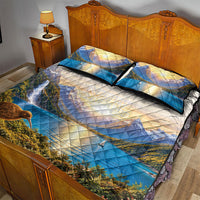 New Zealand Flag Quilt Bed Set Scenic Nature