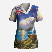 New Zealand Flag Scrub Top Scenic Nature