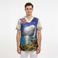 New Zealand Flag Scrub Top Scenic Nature