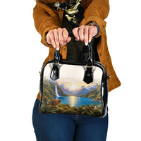 New Zealand Flag Shoulder Handbag Scenic Nature