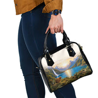 New Zealand Flag Shoulder Handbag Scenic Nature