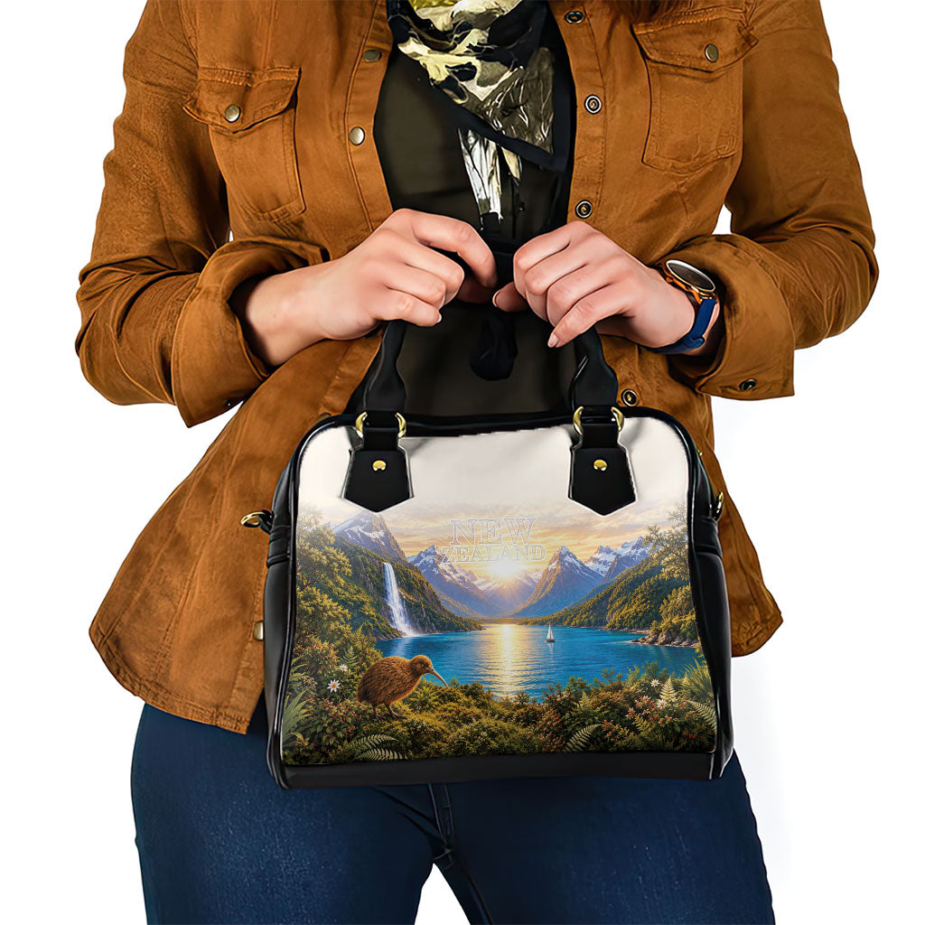 New Zealand Flag Shoulder Handbag Scenic Nature