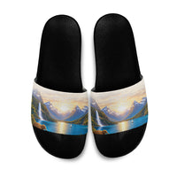 New Zealand Flag Slide Sandals Scenic Nature